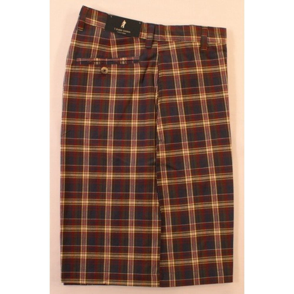 Navy Plaid Shorts T Harris London SZ 30 NWT $65.00